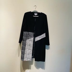 Calvin Klein Mixed Media Topper Blazer